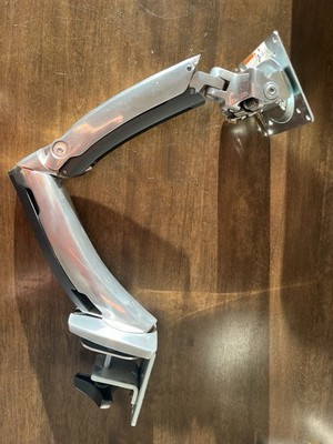 Ergotron Desk Clamp Monitor Arm Tilt/Rotate VESA 75x75 100x100 Silver 45-214-026