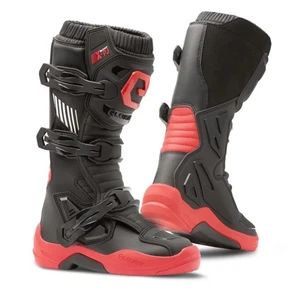 Eleveit X Peak Junior Boots Motorcycle Kids Childrens Black Red
