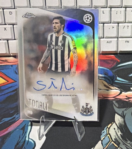 2025-26 Topps Chrome UEFA UCL Sandro Tonali Auto CA-ST Newcastle United
