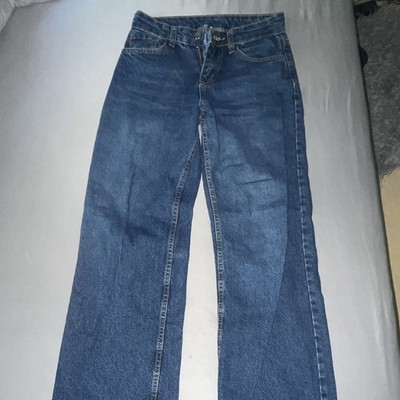 Blaue Jeans gerades Bein Gr. 34 33in/76cm Baumwolle Denim Five-Pocket