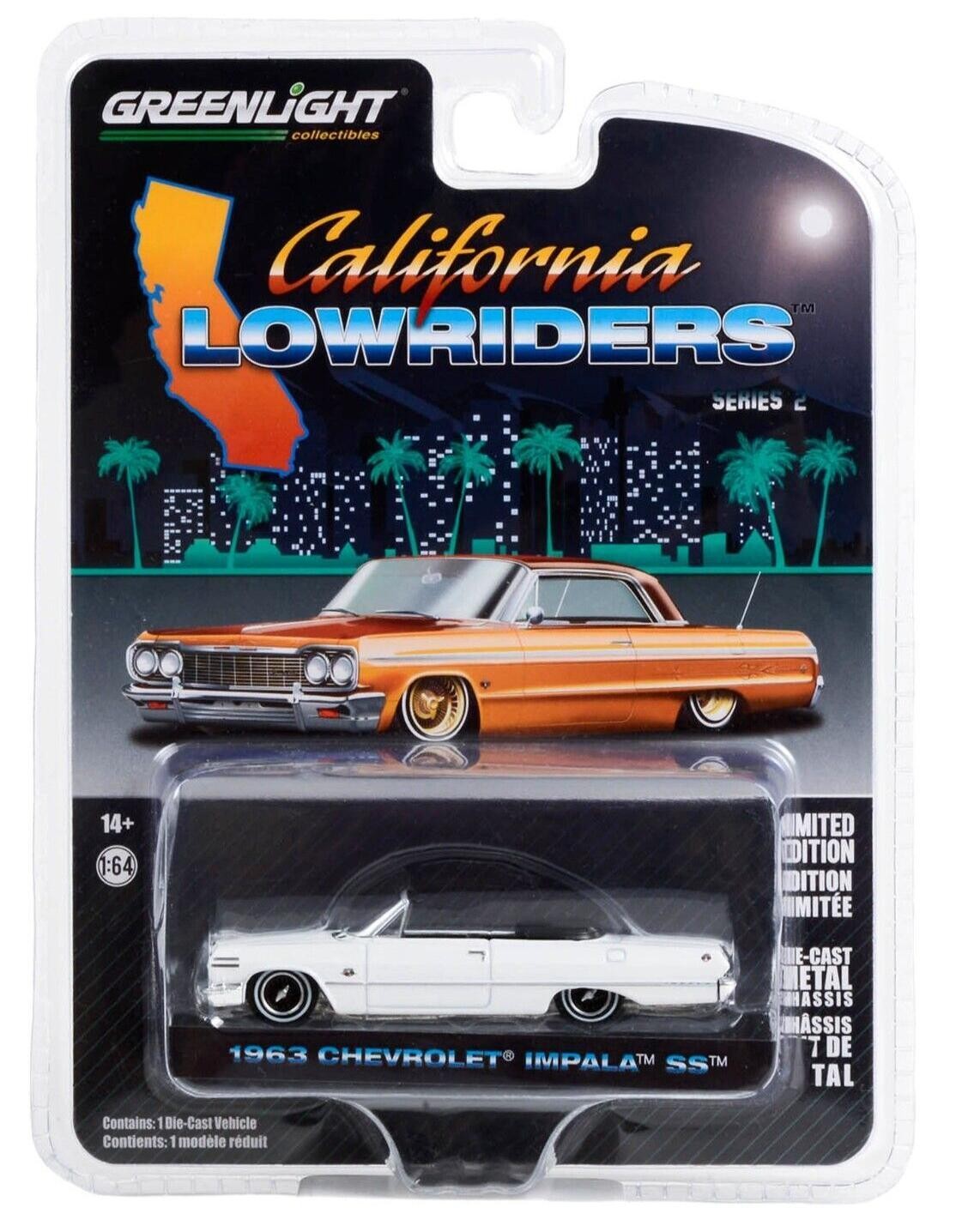 1:64 Greenlight California Lowriders Series 2 Chevrolet Impala Ss Convertible