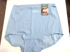 BALI Skimp Skamp Light blue Full-Cut BRIEF nylon semi sheer Size 8/XL