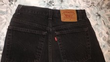 Vintage 1990's LEVIS 550 Black Relaxed Tapered Jeans Mens 28X32