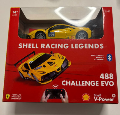 SHELL Racing Ferrari 488 Challenge EVO Modell Auto Bluetooth ferngesteuert TOP