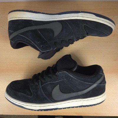 Nike Dunk Low Pro SB Midnight Fog Black Gray Skateboarding Shoes Size 11.5