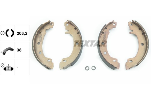 Textar Bremsbackensatz 91049500 FüR Megane Renault EA0 LA0 BA0 DA0 1 Classic Van-image