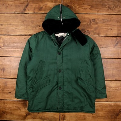 Vintage Johnson Garment Workwear Jacke XL 90s Parka Zoo Quilt gefüttert USA Made