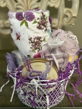 Baby Girl Purple Themed Baby Shower Gift Basket