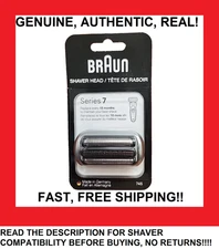 Braun Series 7 74S Electric Shaver Replacement Head Blade Cutter Silver Fits S7