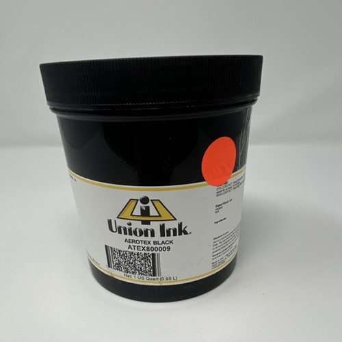 Union Ink Aerotex Black Printing Ink ATEX800009
