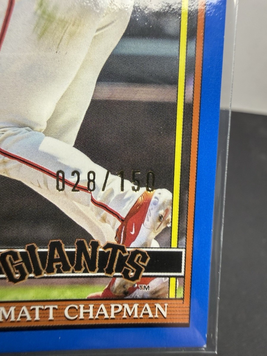 💥2026 Topps Series 1 Matt Chapman 1991 Topps Jersey Relic Blue