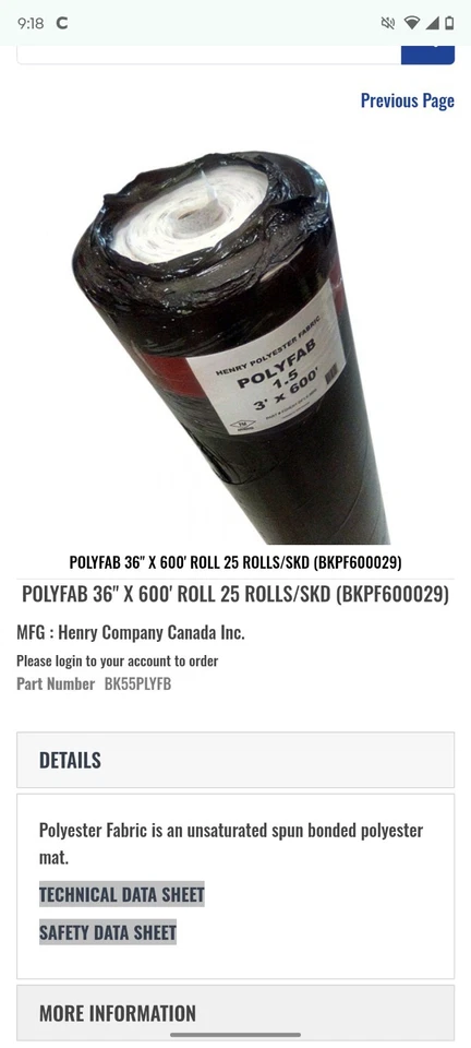 Polyfab 1.5 3 Ftx 600ft - Bild 4 von 4