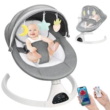 Baby Bouncer Electric Rocking Chair Portable Swing Seat for Infants with Comfort