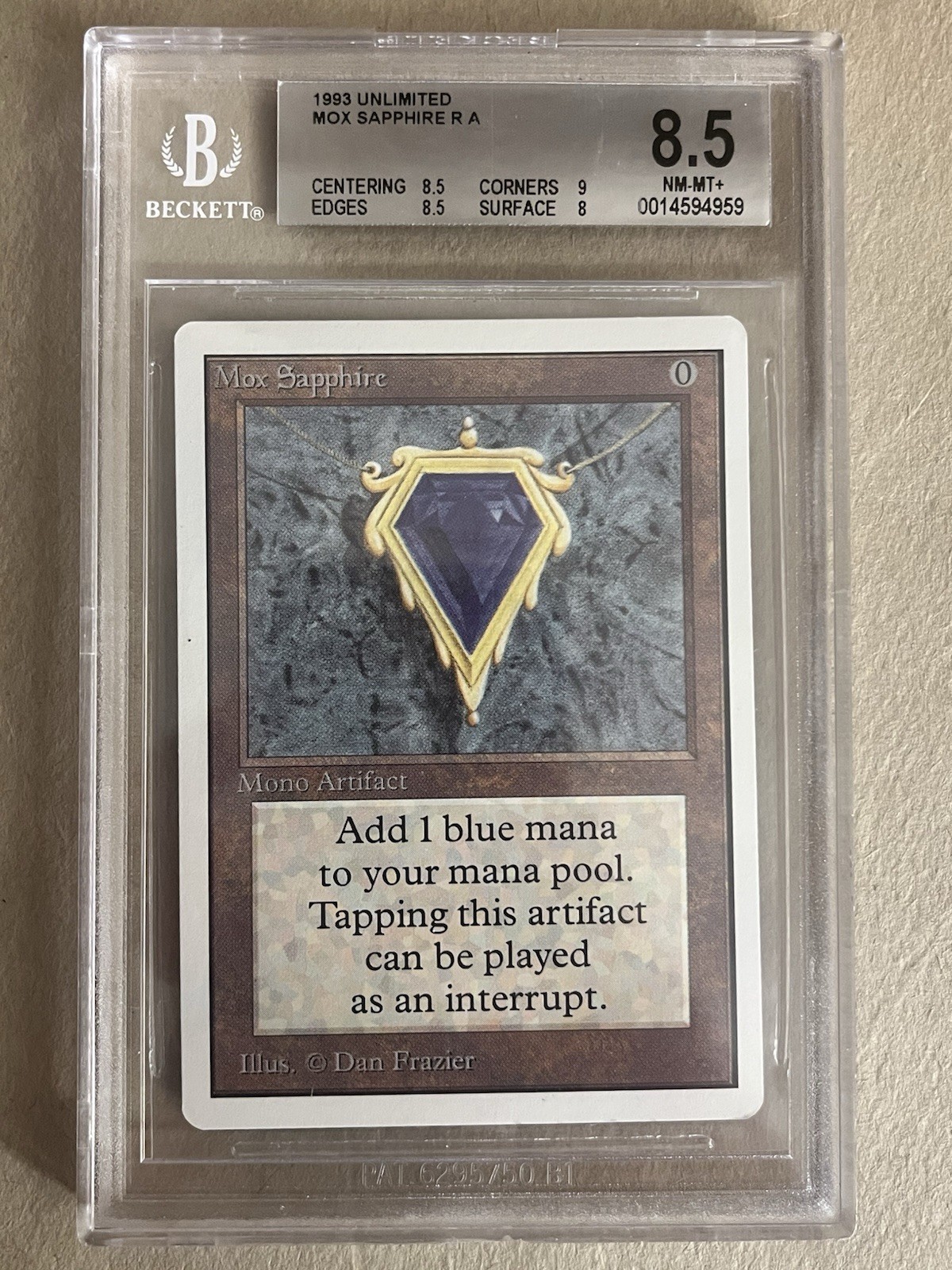 Mox Sapphire Unlimited BGS 8.5 Magic The Gathering | MTG