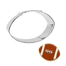 Football 3.5'' Cookie Cutter Metal Made in the USA