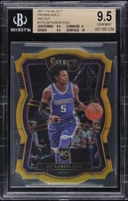 2017 Panini Select Deaaron Fox Gold Prizm #/10 RC BGS 9.5 pop 1/3 (no PSA 10s)