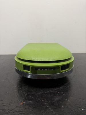 MCM Arvin vintage portable car record player lime Green