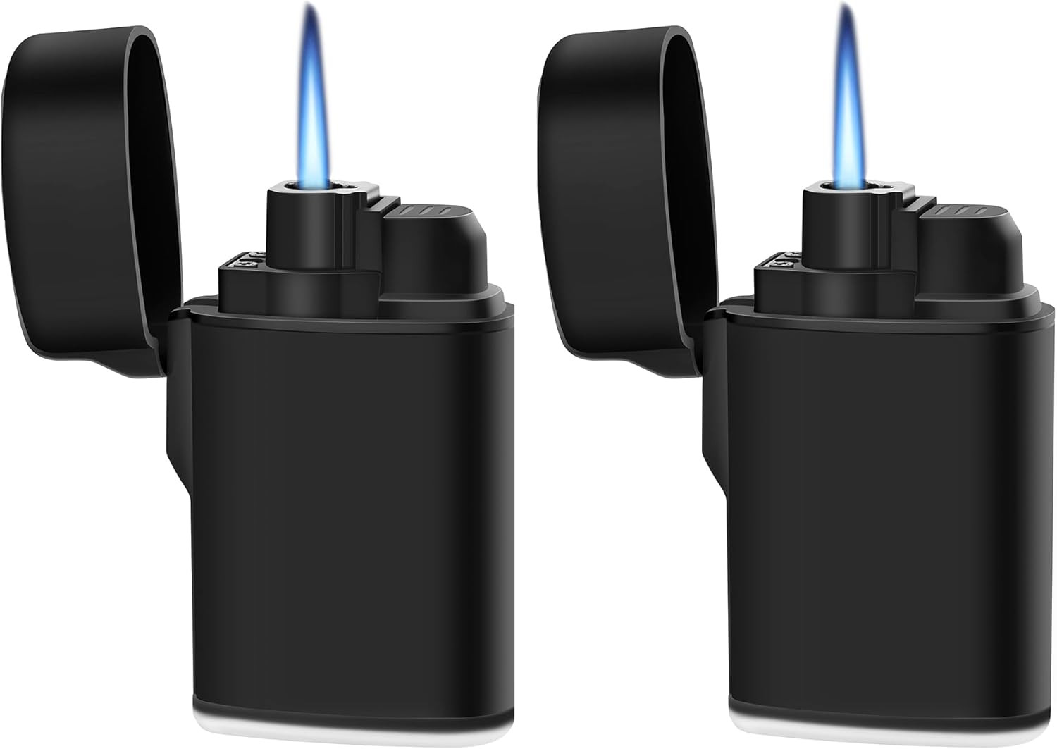 Windproof Jet Flame Butane Refillable Pocket Lighter