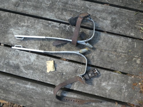 Bell System C Pole Climbers 1958 Vintage Unused - Picture 1 of 7