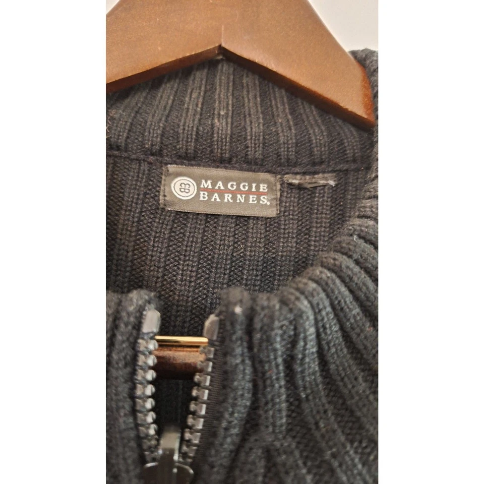 Chaleco Suéter MAGGIE BARNES Piel Sintética Mujeres Talla Grande 2X Mob Esposa Carrera Invierno Foto 3 de 4