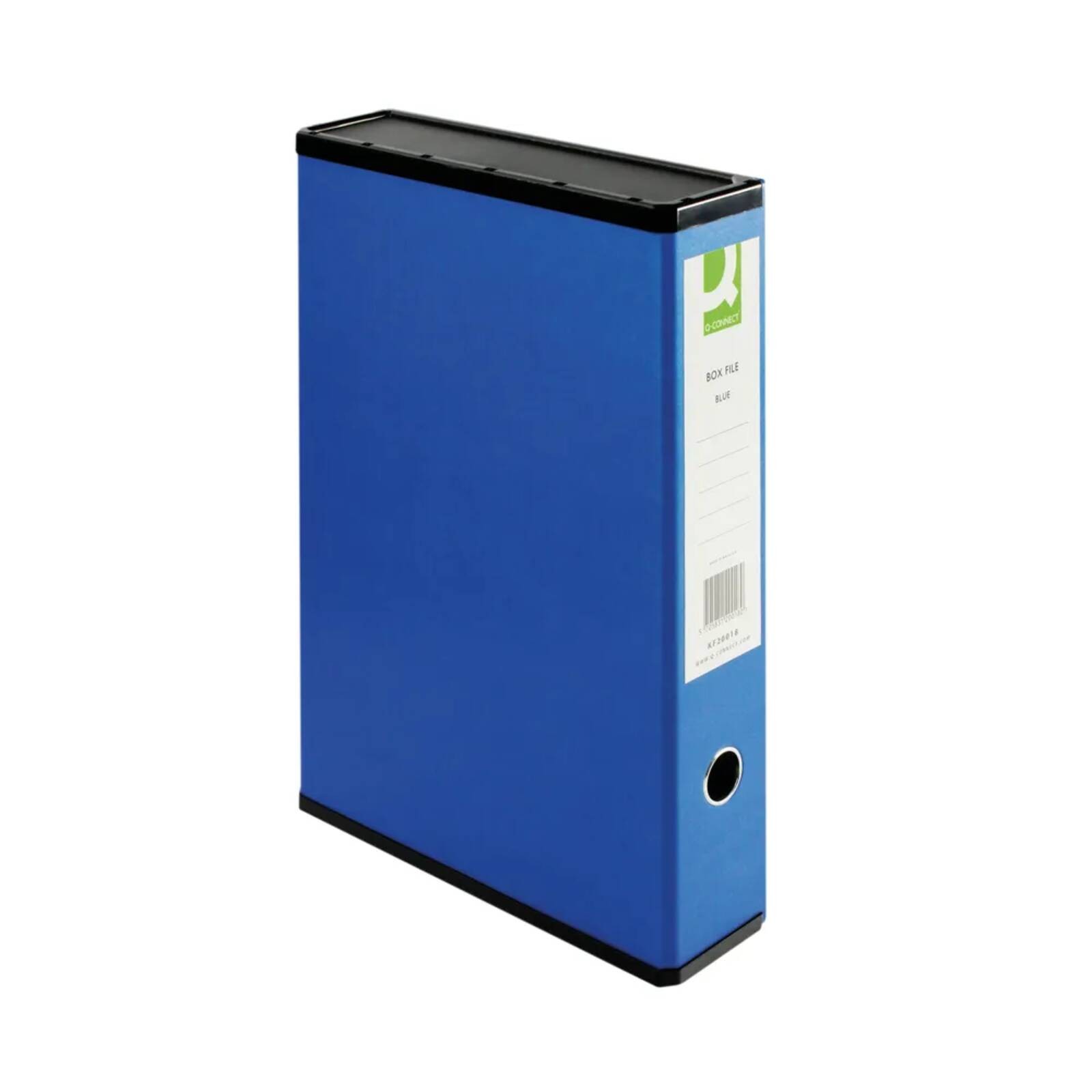 Q-Connect 75mm Box File Foolscap Blue (5 Pack) - Image 3
