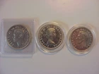 Lot of 3 BU Canada Silver Dollars 1951 1952 1953