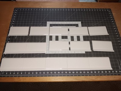 15 pc. White Ceramic Tile Sanitary Cove Base Wall Floor Trim VTG. Robertson MCM