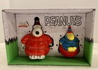 Snoopy And Woodstock Red Puffer Coat  Salt & Pepper Shakers NEW — photo 1