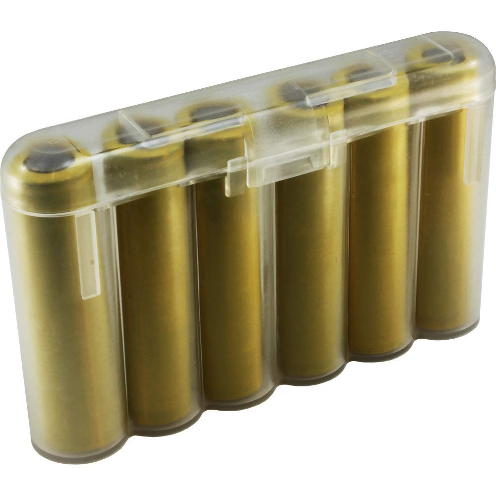 Birdz 1 Clear 18650  CR123A 6 Battery Holder Storage Case for 18650 Batteries
