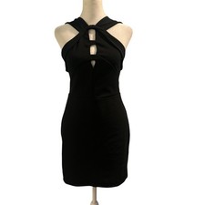 Express Halter Cutout Mini Dress XS