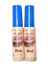 2PACK! PROSA 4 en Uno Rimel Azul - 4 in 1 Waterproof Mascara - *BLUE / AZUL*