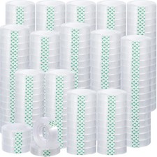 200 Rolls Clear Tape Bulk Transparent Invisible Tape Refills 1/2 x 1260 Inche...