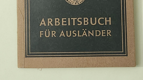 WW2 Germania.  LIBRO DI LAVORO TEDESCO PER STRANIERI 1943 - Foto 2 di 17