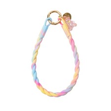 Silicone Phone Wrist Strap with Cute Bear Charm - Anti-Loss Hand