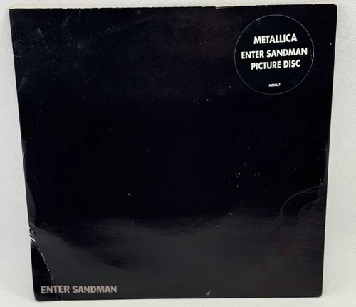 METALLICA Enter Sandman 7" Vinyl UK PICTURE DISC 1991 Vertigo ‎