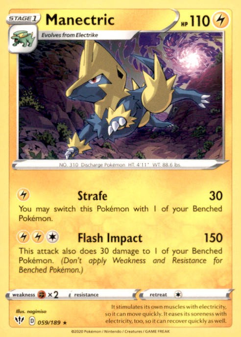 SWSH03: Darkness Ablaze #059/189 Manectric