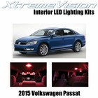 XtremeVision Interior LED for Volkswagen Pasat 2015+ (9 PCS) Red