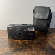 KODAK Advantix 4100ix Zoom APS Film Camera Black Includes Battery WORKS