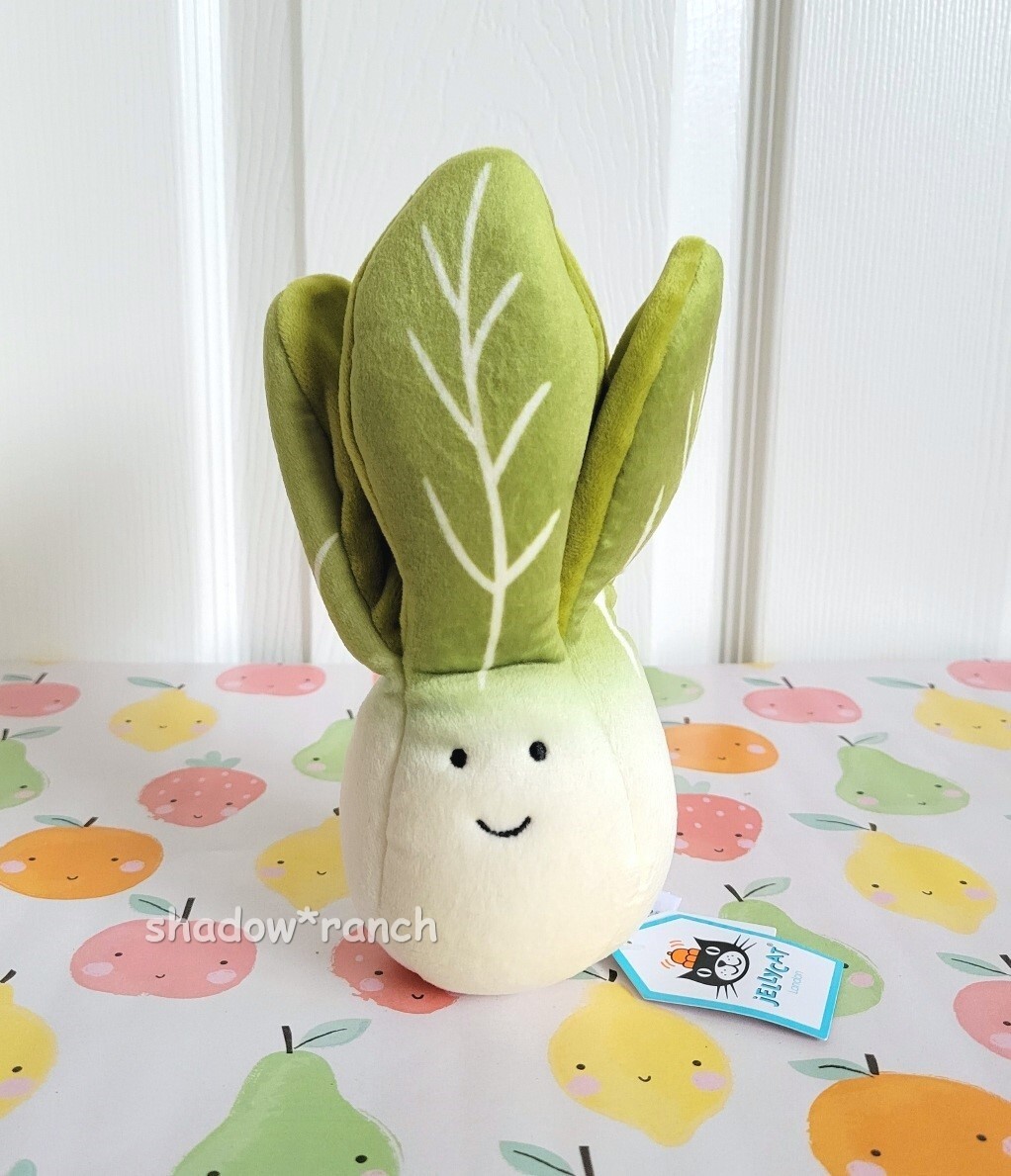 Jellycat VIVACIOUS BOK CHOY 7" Soft Vegetable Plush Lovey Food Toy NWT