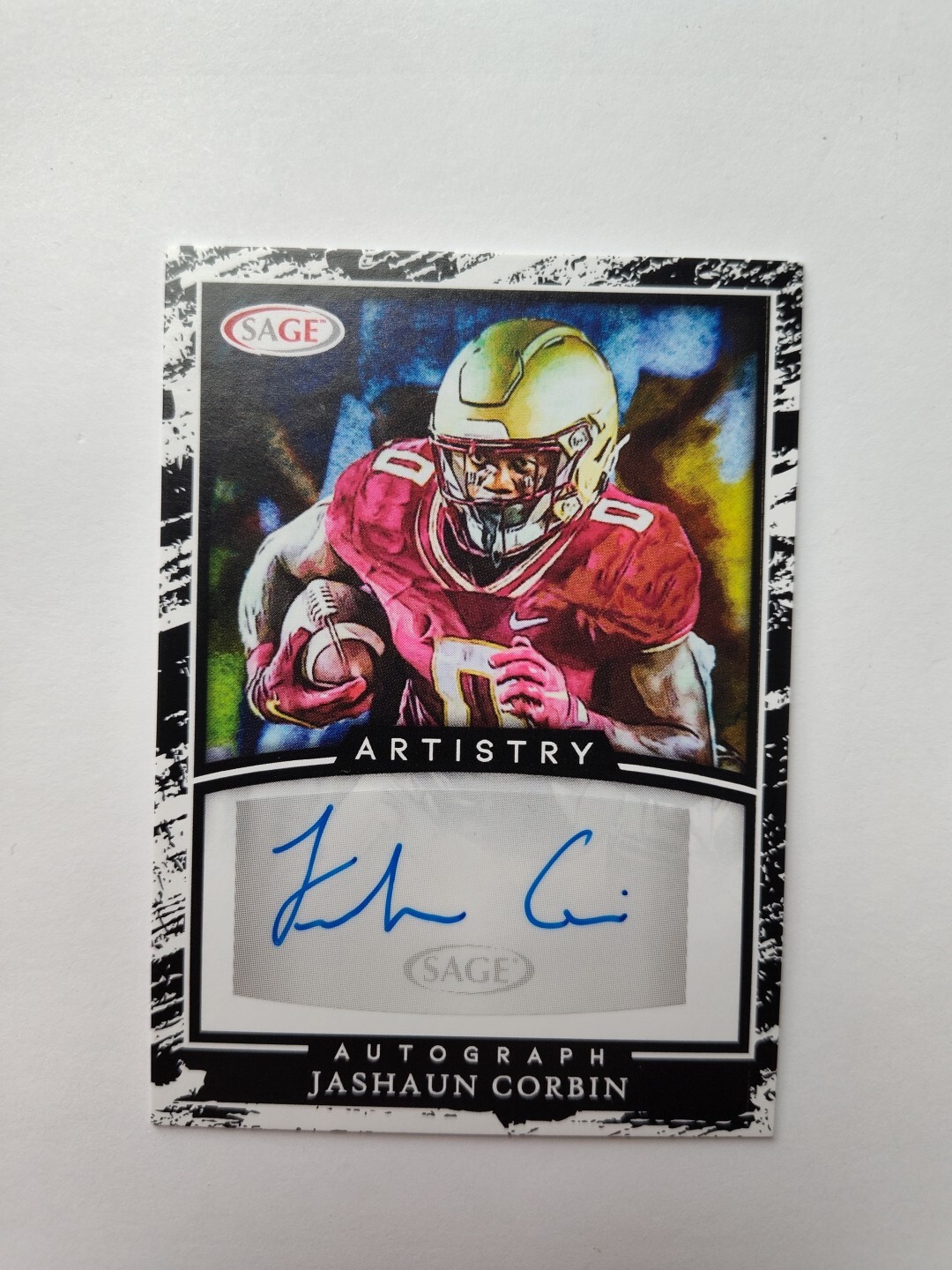 2022 Sage Artistry Jashaun Corbin Autographed Card #A-JC2