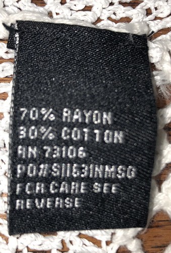 Michael Simon Large Open Cardigan Sweater Loose Knit/Crochet Ivory Accent Shells - Picture 8 of 11