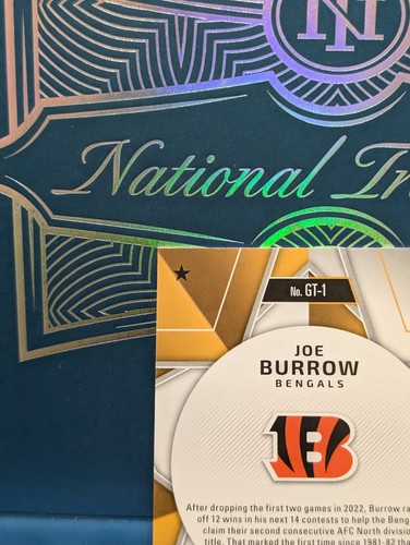 2023 Panini Certified Football - Joe Burrow #GT-1 - Gold Team Cincinnati Bengals - Picture 17 of 21