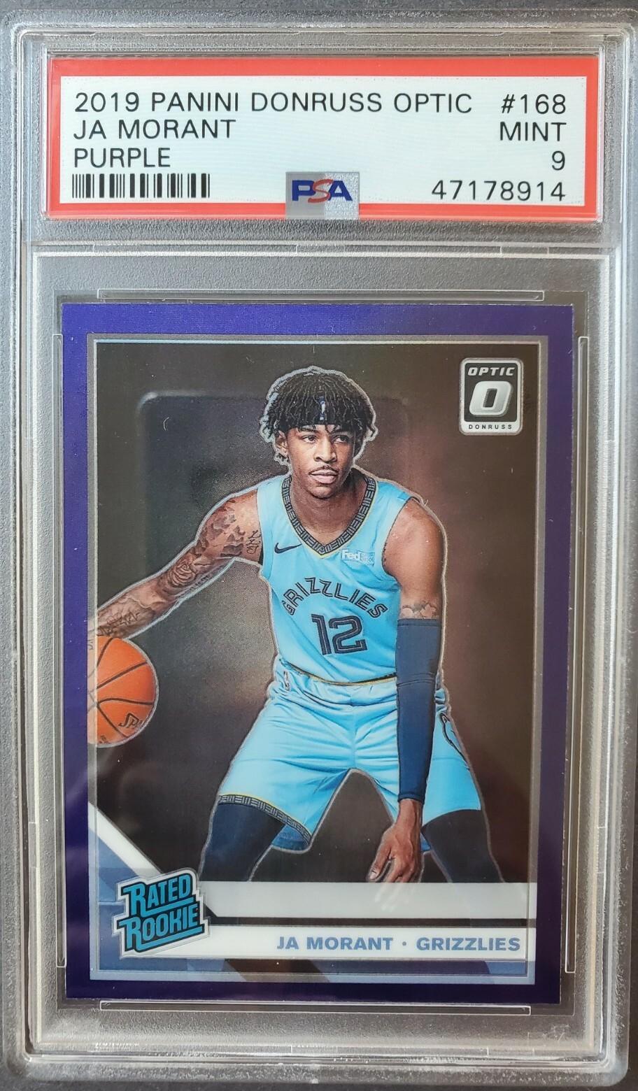 NBAカード　Optic Purple Ja Morant RC BGS 9 Ja Morant 2019 Optic #168 Purple Price Guide - Sports Card Investor