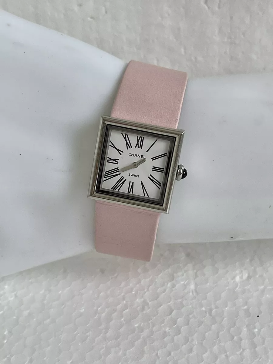 Chanel pink online watch