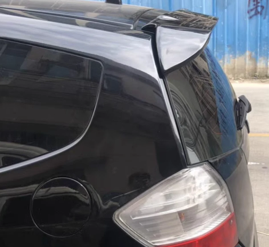 Глянцевый черный задний багажник спойлер крыло B для 2009-2013 Honda подходит Jazz хэтчбек - Изображение 2 из 4