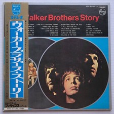 THE WALKER BROTHERS STORY 1968 JAPAN ORG Philips 2xLP + OBI Scott Walker MINTY!