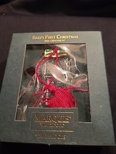 MARQUIS BY WATERFORD BABY'S FIRST CHRISTMAS 2001 BABY BLOCKS Crystal ORNAMENT