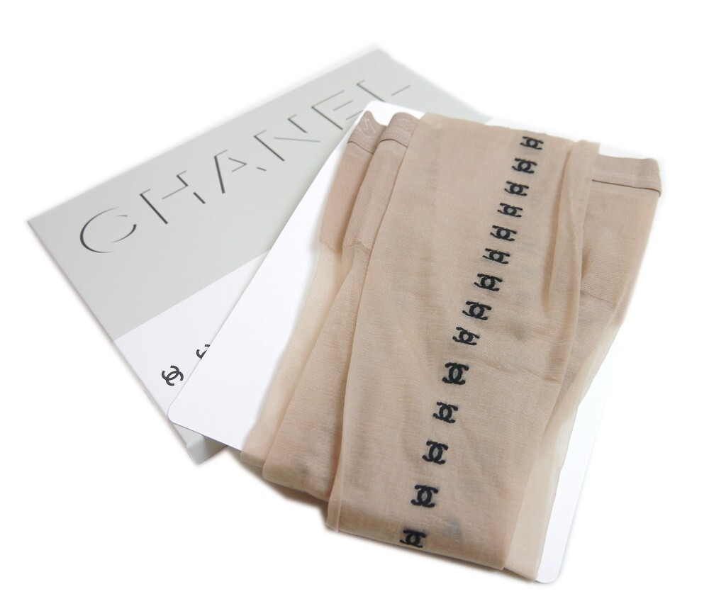 Authentic CHANEL Stockings Coco Mark #7554