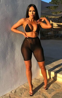 New Women See Through Mesh Shorts 