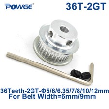 2GT/GT2 36 Teeth Synchronous Timing Pulley Bore 5-10mm for Belt Width 6/9mm 36T